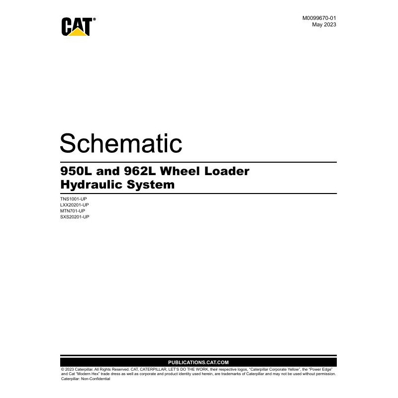 Esquema Hidráulico Caterpillar 950L e 962L