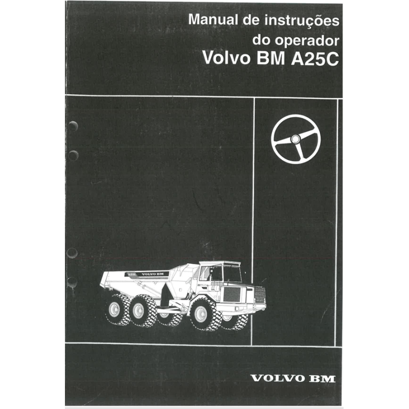 Manual de Instruções do Operador Caminhão Articulado Volvo BM A25C – PDF