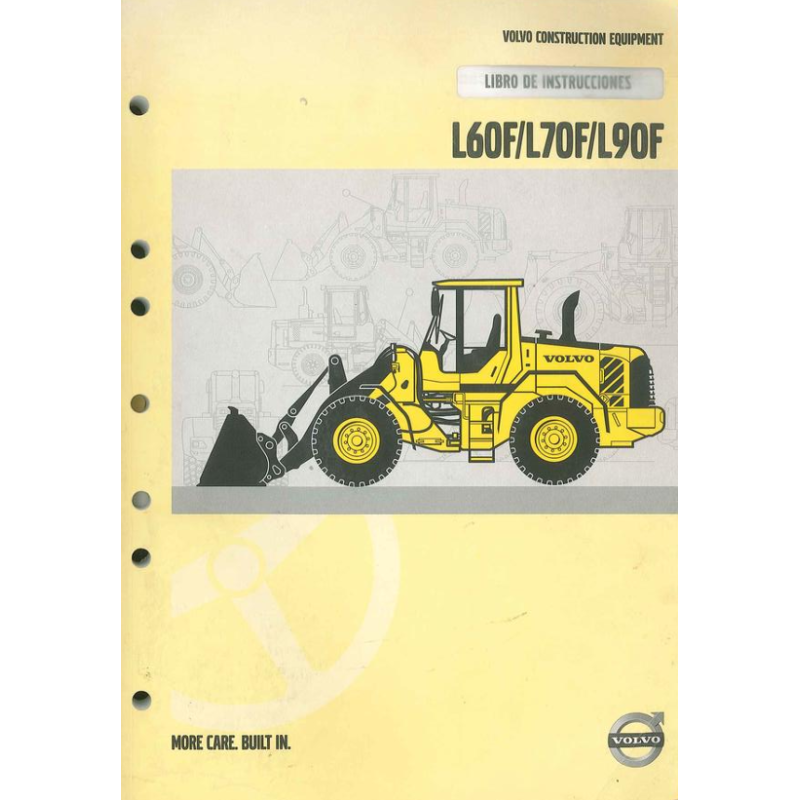 Manual do Operador e Manutenção Carregadeiras Volvo L60F, L70F e L90F (VOE33A1002597) – PDF